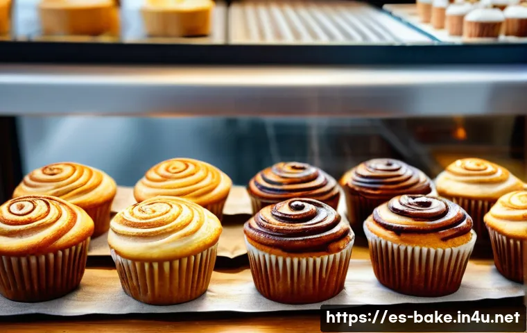 로우카페인 제과 제품 - A cozy artisanal bakery scene in a modern Spanish town, showcasing a variety of low-caffeine pastrie...